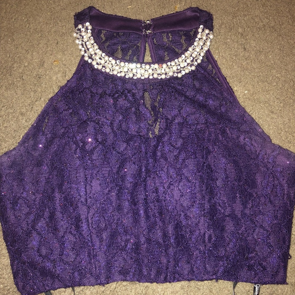 Two piece homecoming dress